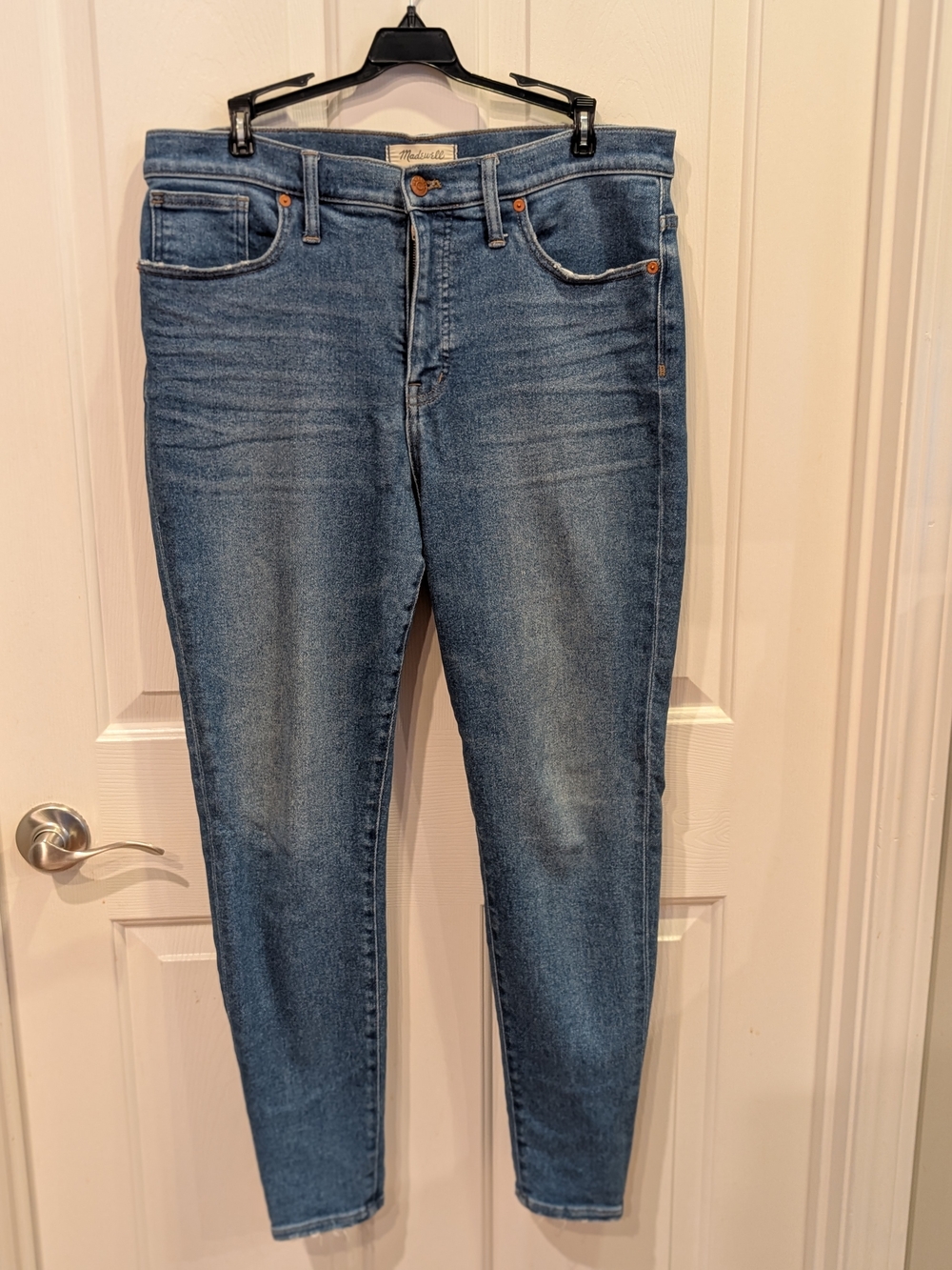 Madewell High-Rise Slim Jeans in Medium Blue Wash